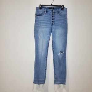 Kut from the Kloth Reese Fab Ab Ankle Straight Leg Jeans Size 4